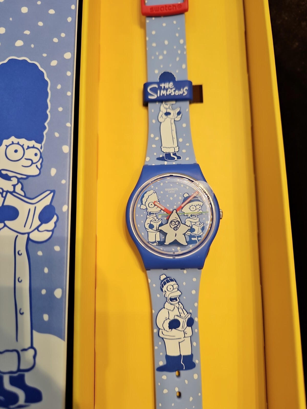Swatch X SIMPSONS Tidings of Joy SO28Z126 NEW IN BOX