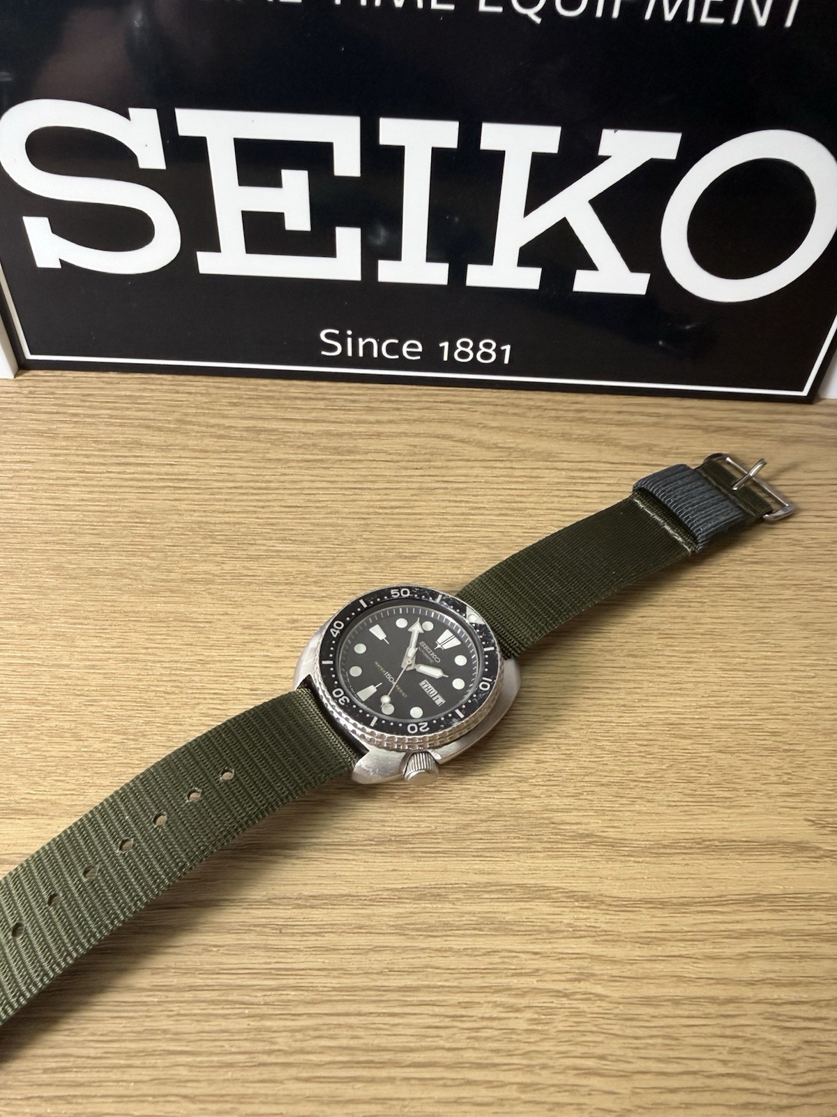 Seiko 6309-7049 Vintage Diver Nov 1984 Black Dial Day Date
