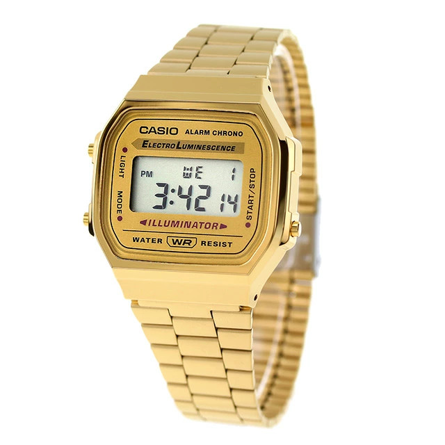 CASIO Classic A168WG-9WDF Vintage Digital Gold Steel Men’s R80111127