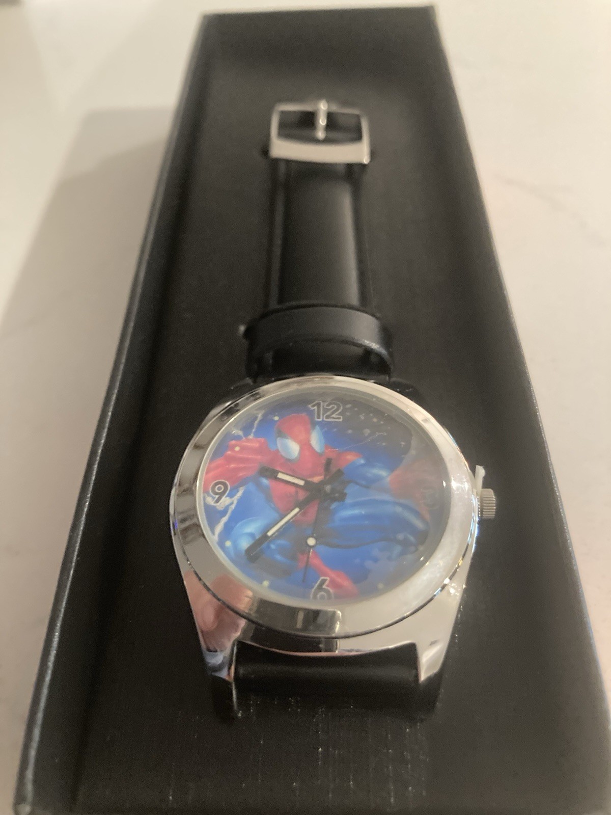 SPIDER-MAN Marvel Collector Watch w Band in Comic Book Box, NEW
