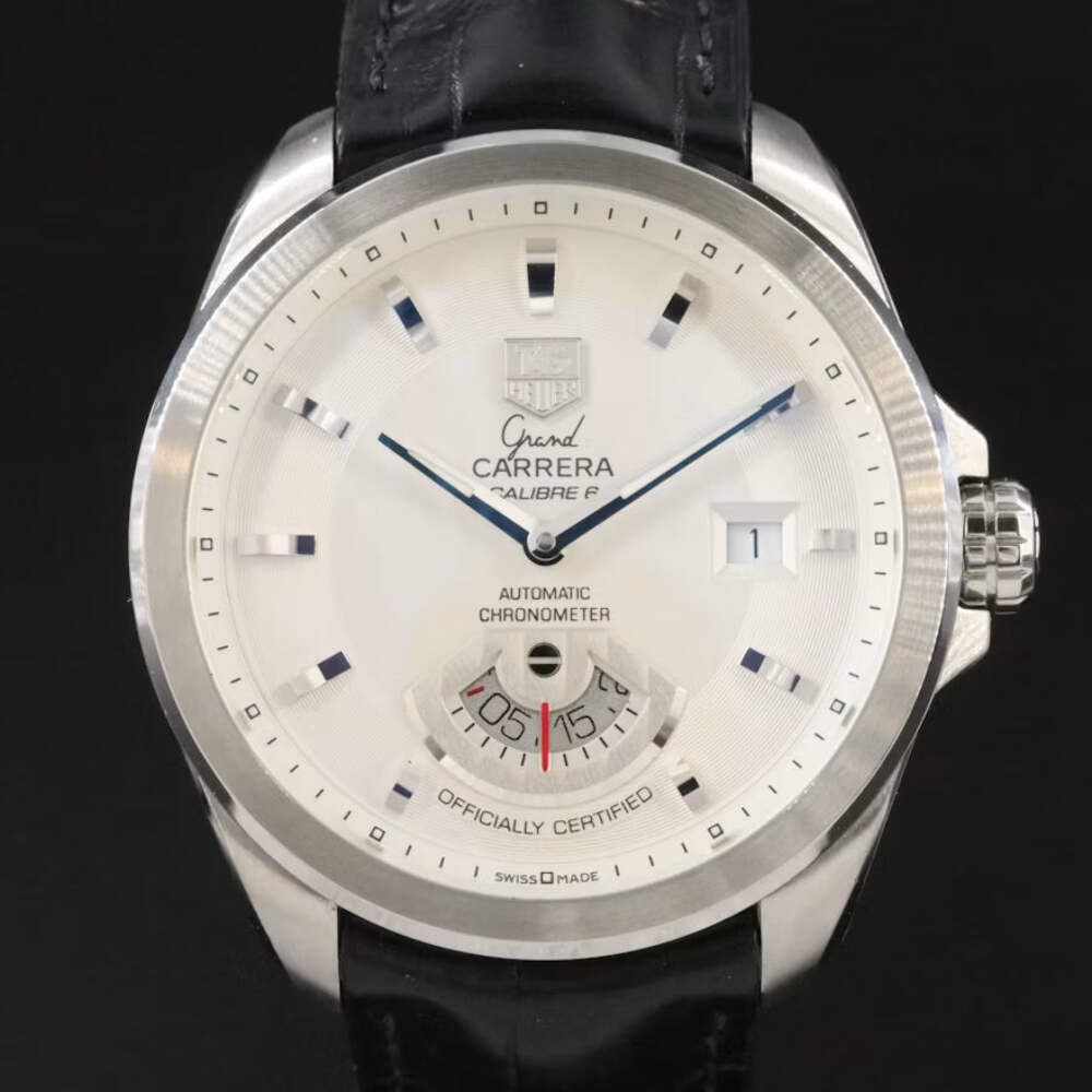 TAG Heuer Grand Carrera Calibre 6 40mm White Steel Automatic Watch WAV511B