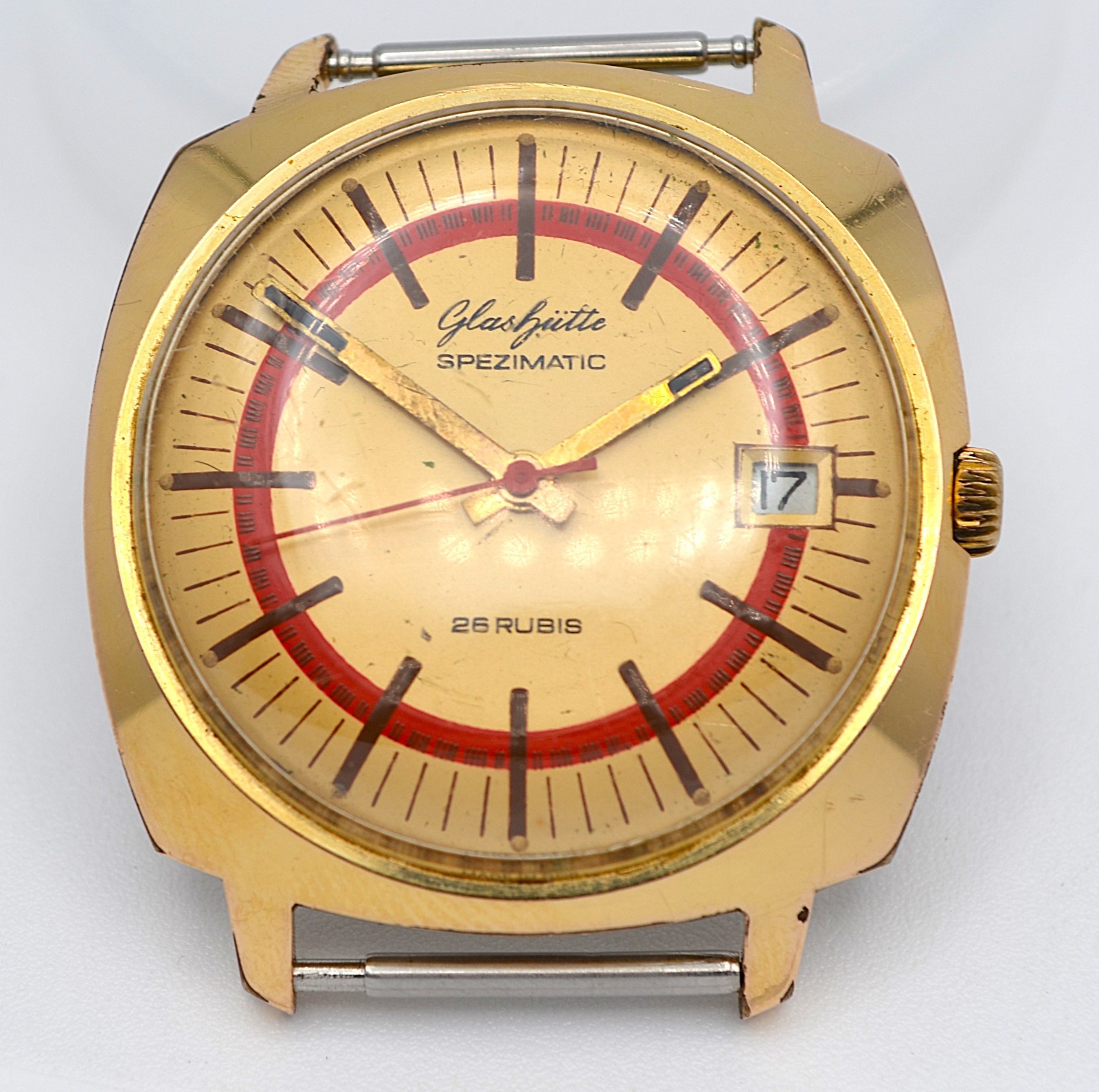 Vintage Glashutte Spezimatic 26 Rubis Gold Capped Watch