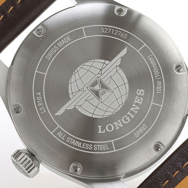 Unused LONGINES Spirit L3.810.4.53.0 Black Automatic Men Watch in Box