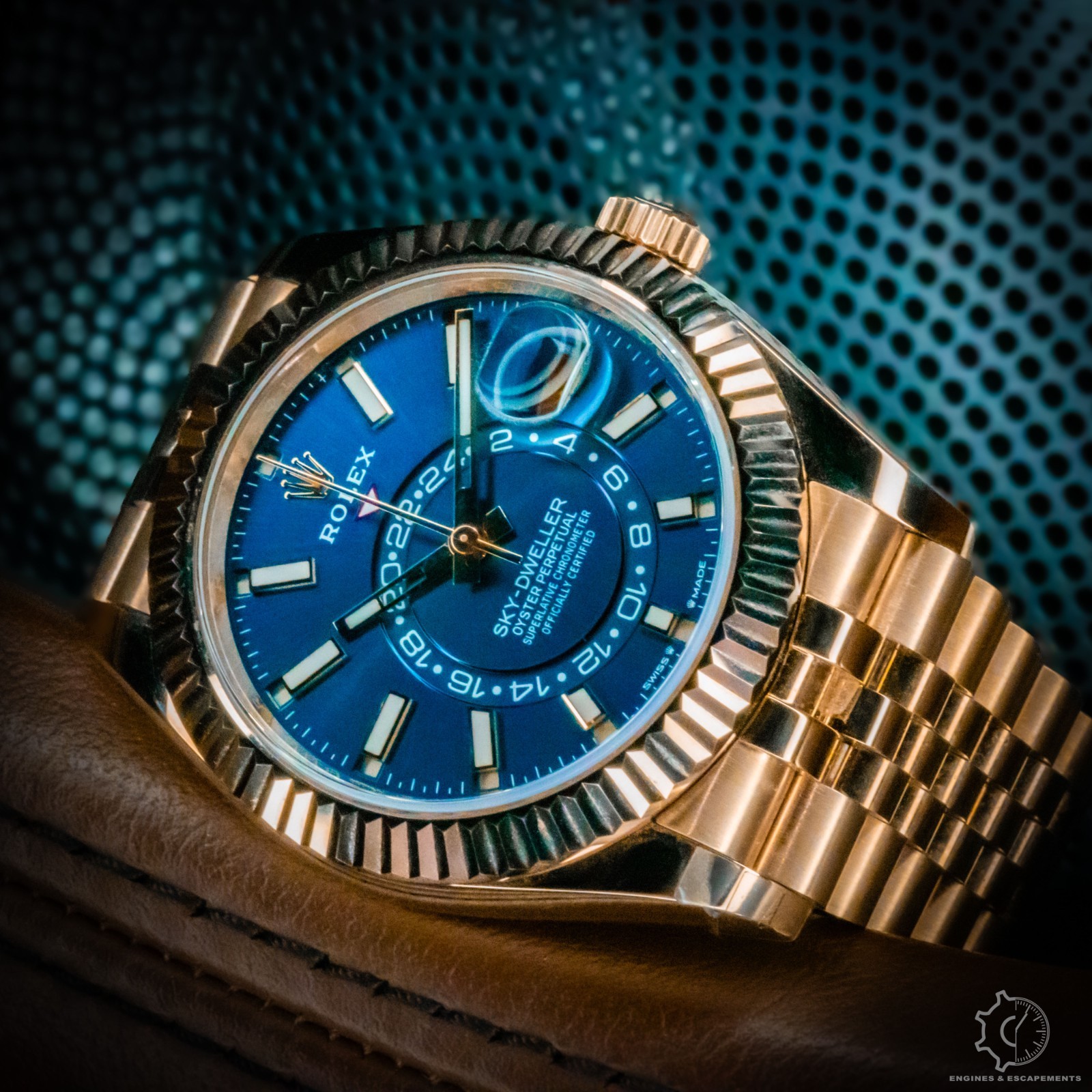 Rolex Sky-Dweller Rose Gold Blue Dial Jubilee Full Kit B&P – 336935