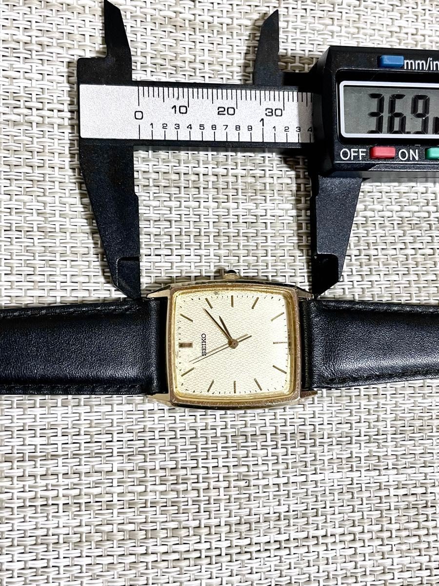 Rare vintage 1990 excellent condition working SEIKO CHARIOT HGP tank hard gold p