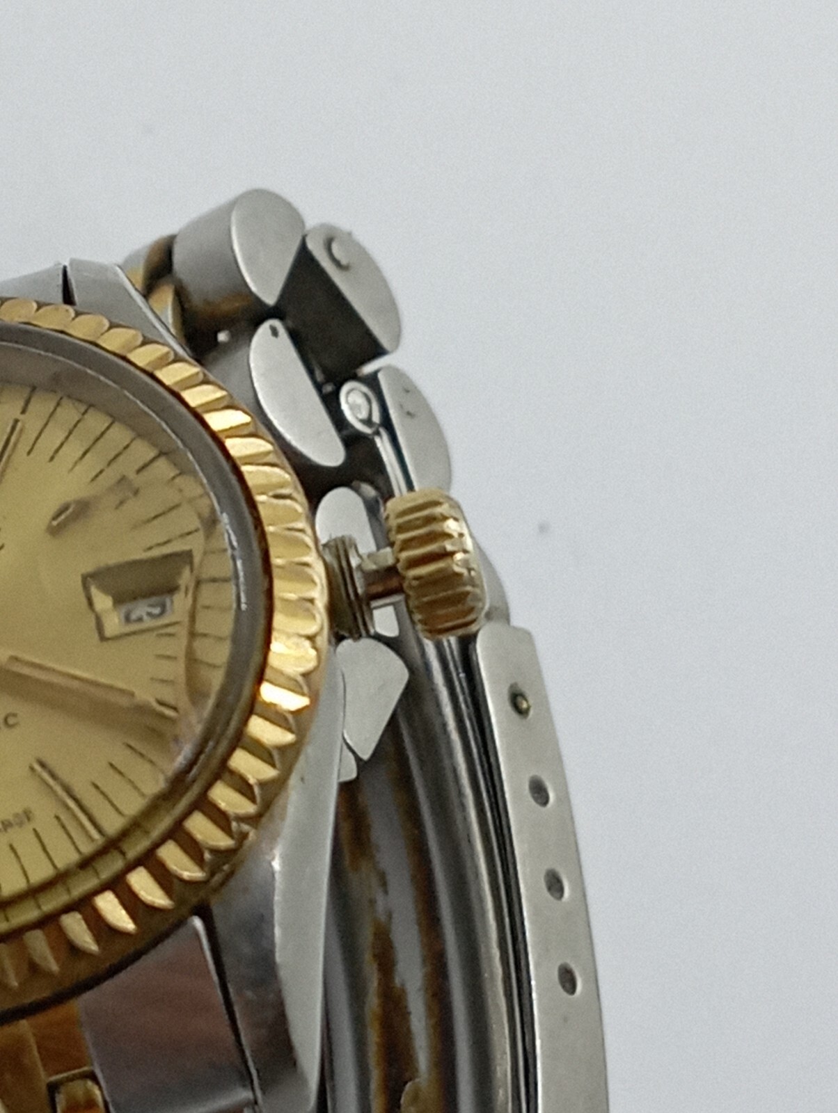 Vintage CATENA DIVER AUTOMATIC DATE JUST CROWN on Screw Original Bracelet Watch!