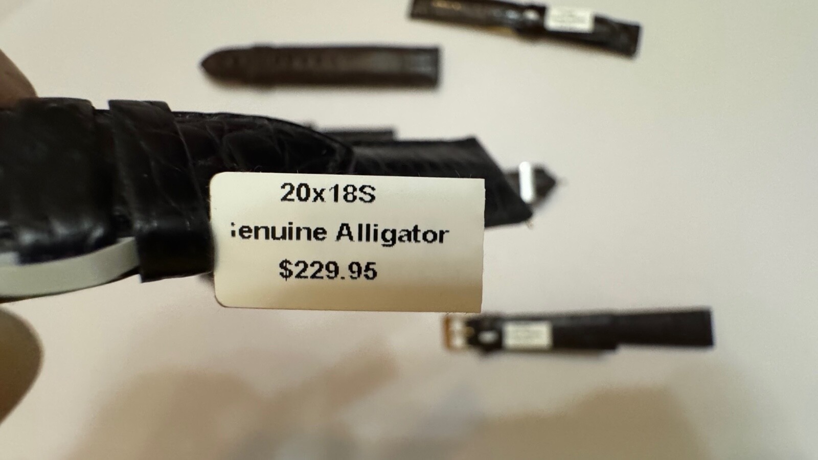 LOUISIANA FARM Padded Alligator Watch Strap Genuine Alligator Leather Fits Rolex