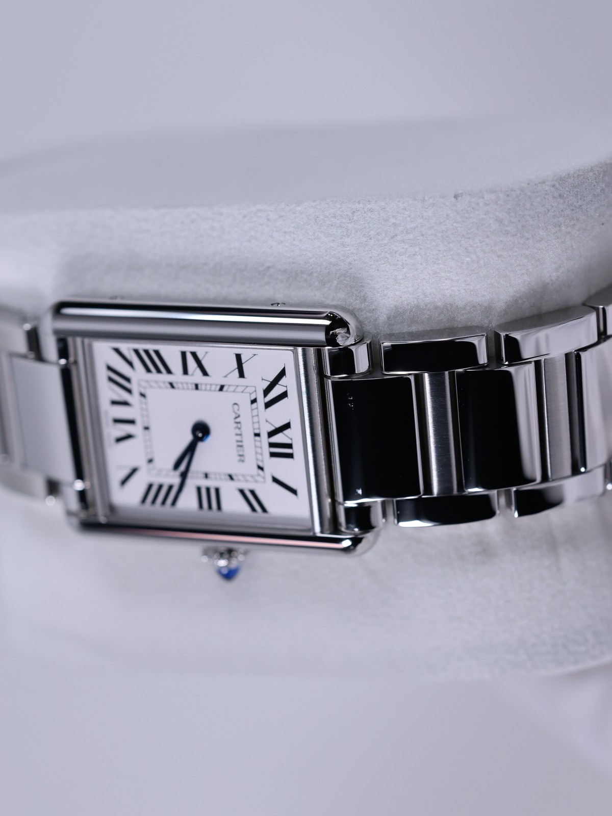Cartier Tank Must LM WSTA0106 33.7mm Silver Dial Full Set New