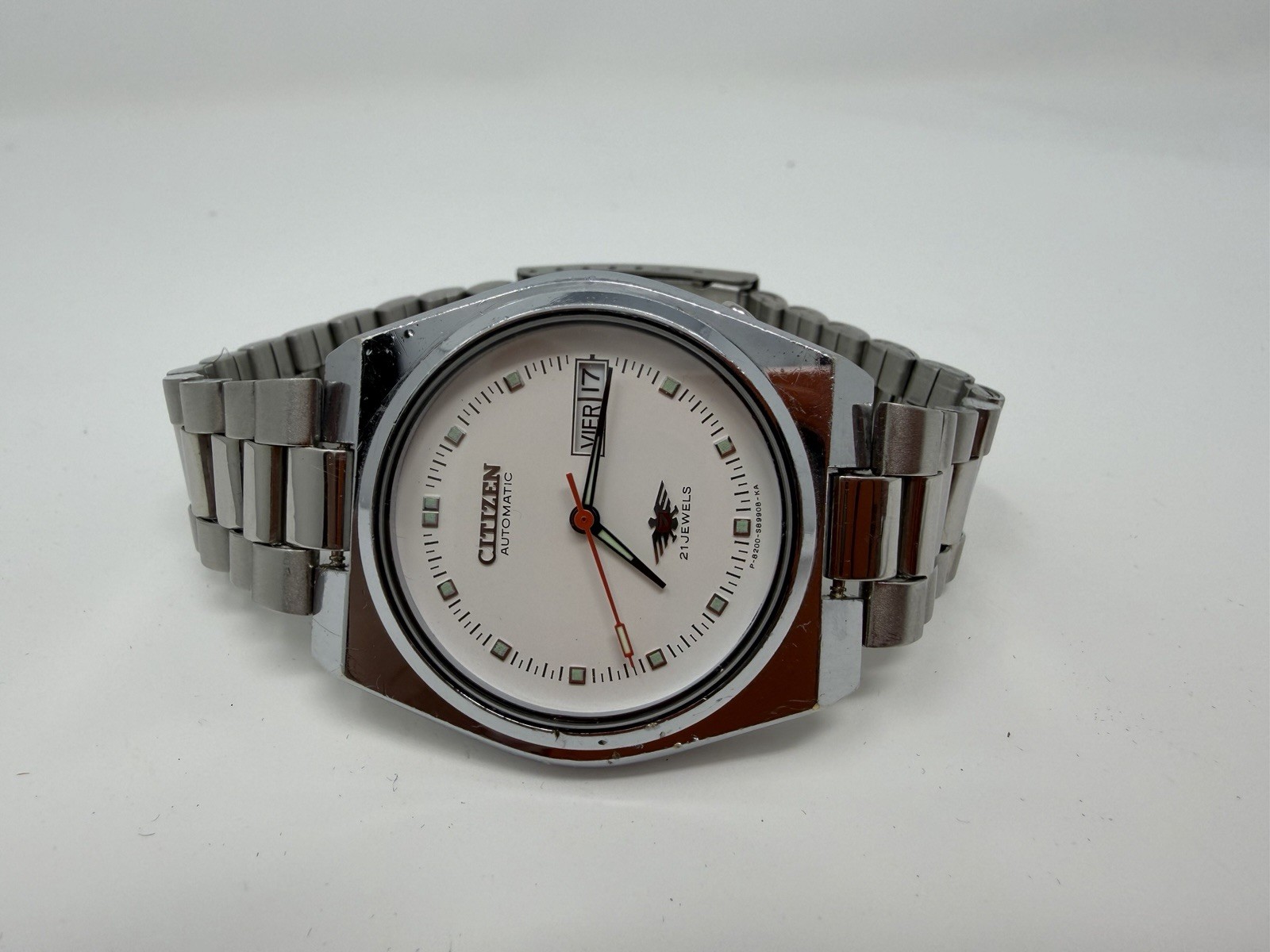 Citizen Eagle 7 Automatic 21 Jewel White Dial Day-Date Vintage Men’s Watch