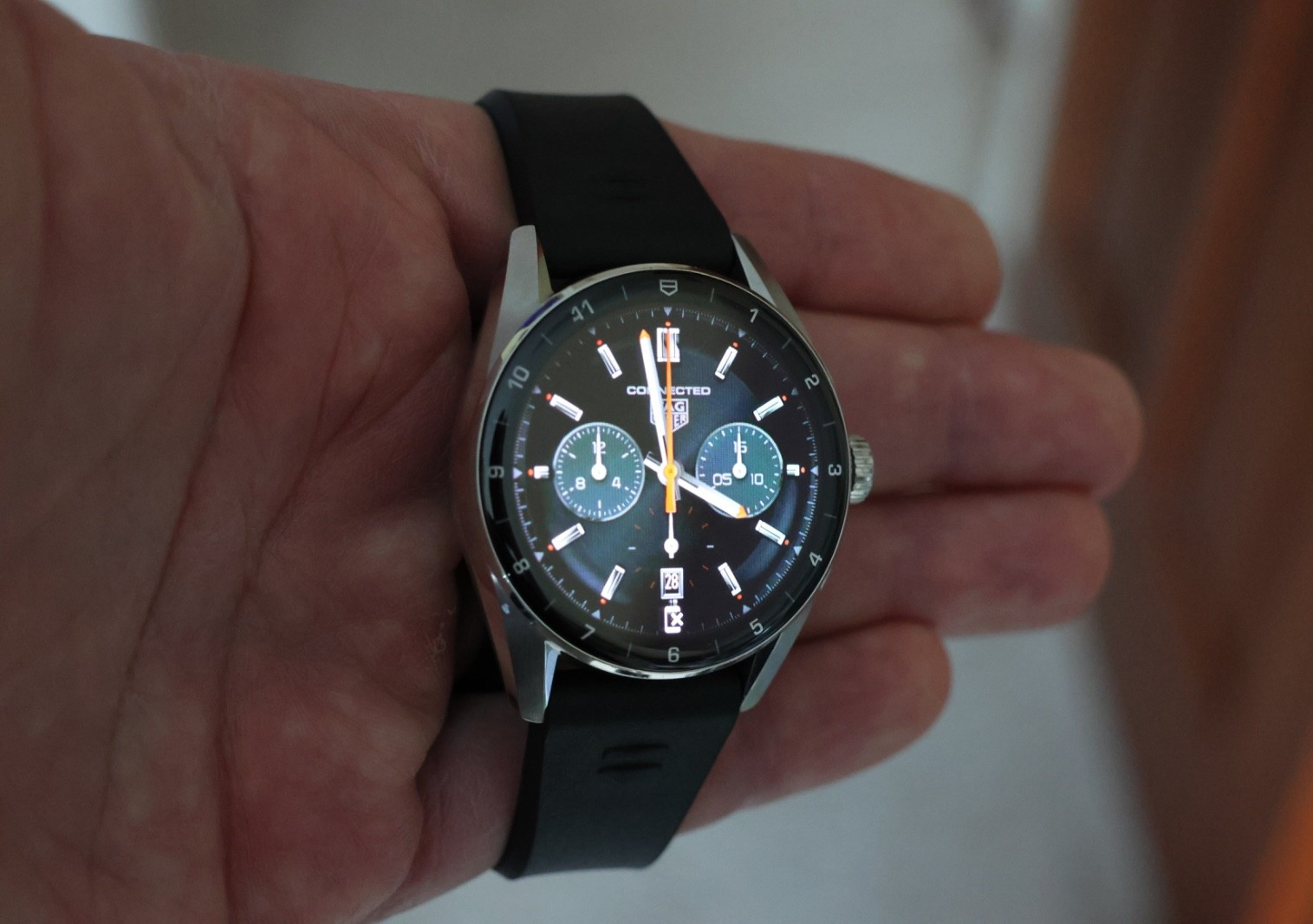 TAG Heuer SBR8010.BT6255 Calibre E4 Connected Steel Watch Black Rubber 42mm 50M