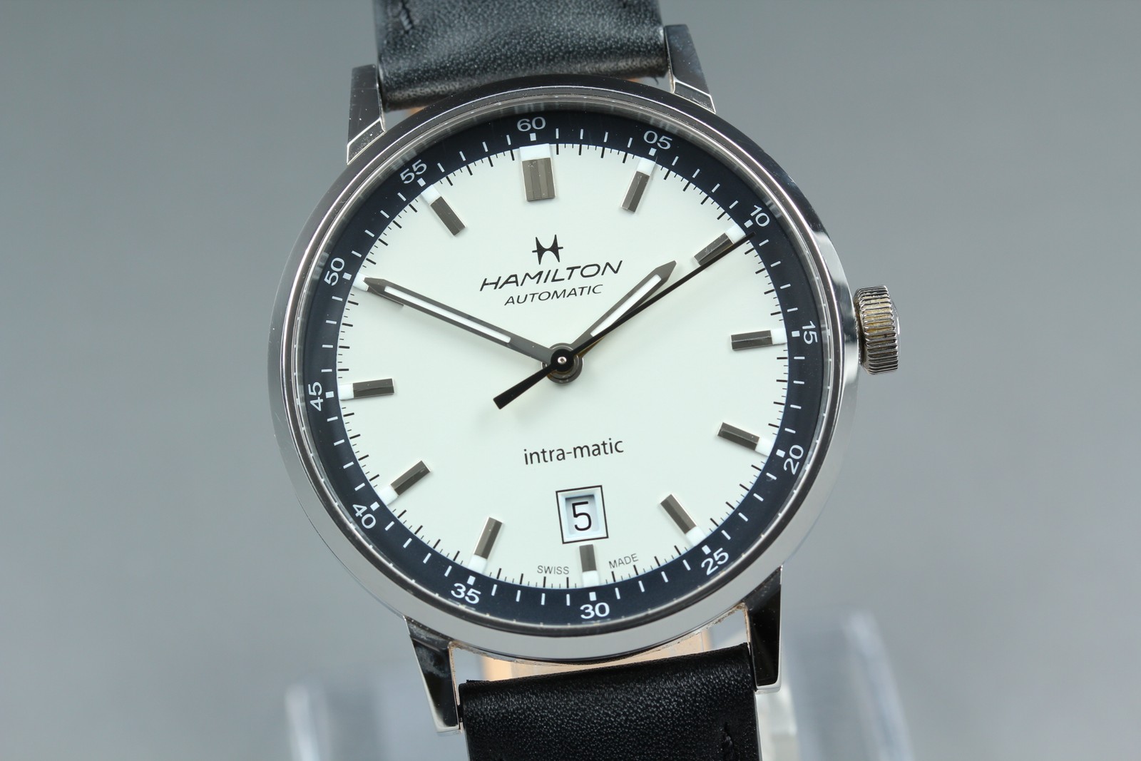 [Box, Paper] HAMILTON American Classic Intra-Matic Auto Date H384250 Men’s Watch