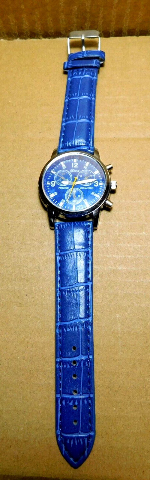 Shshd~PRC 200 200m/ 660Ft. Blue Band Unisex Watch