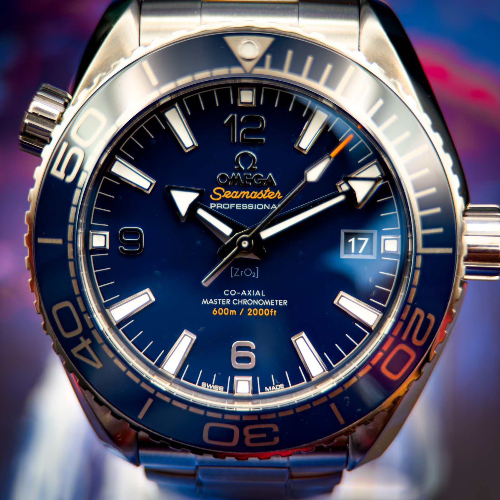 Omega Planet Ocean — Ref. 215.30.44.21.03.001 — Watch, Box & Papers
