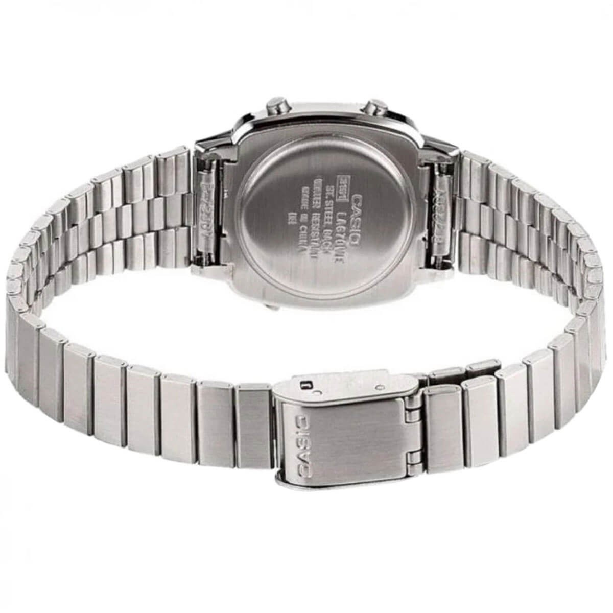 Casio Women’s Watch Classic Grey Digital Dial Stainless Steel Bracelet LA670WA-1