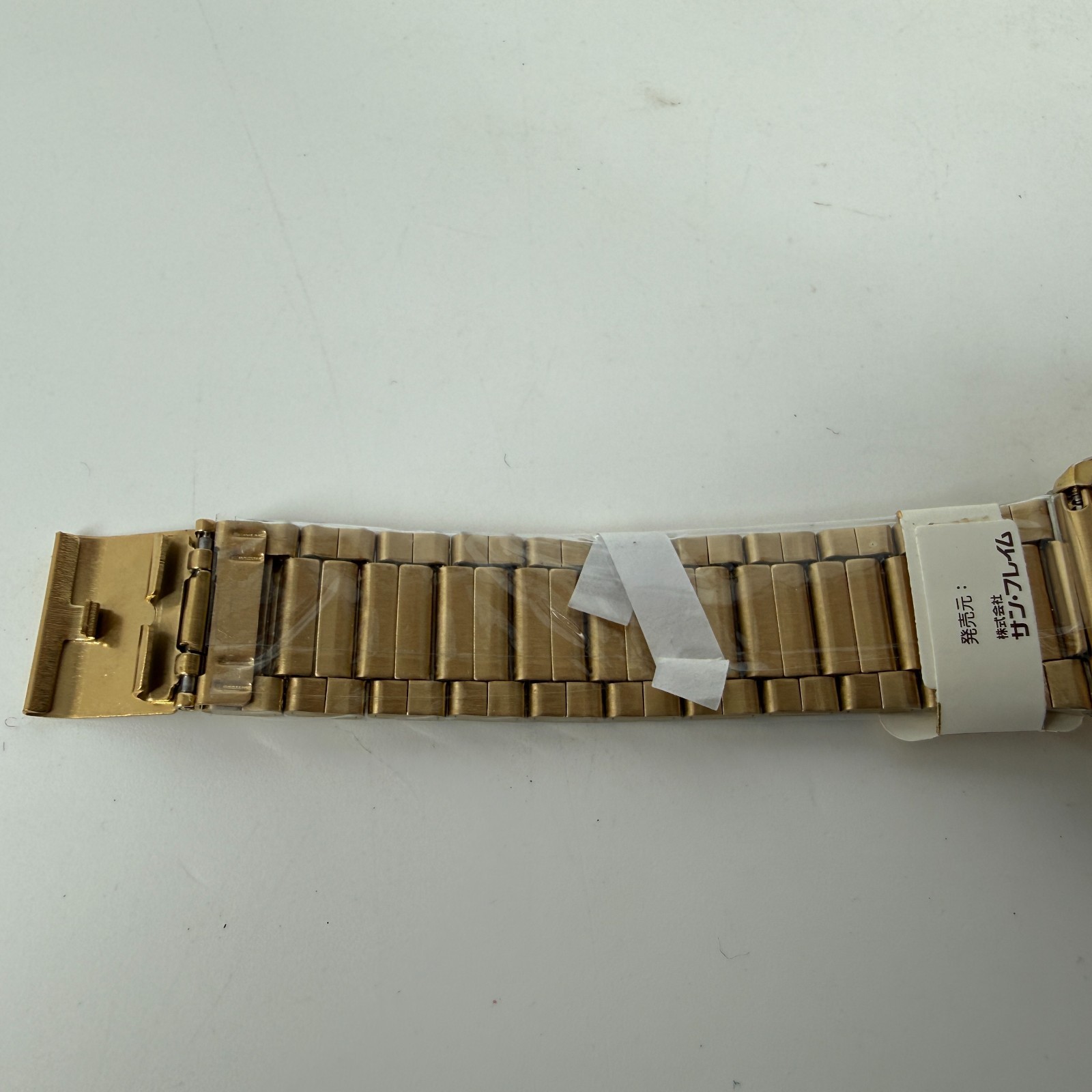 Sun Flame MJG29 NOS JDM Japan Import Quartz Watch Gold Tone NEW IN PACKAGE 38mm