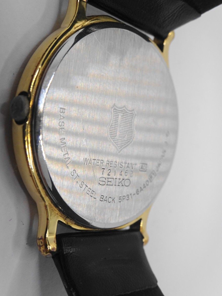 SEIKO League 5P31-6A40 Mens Quartz Roman Index Wristwatch Running