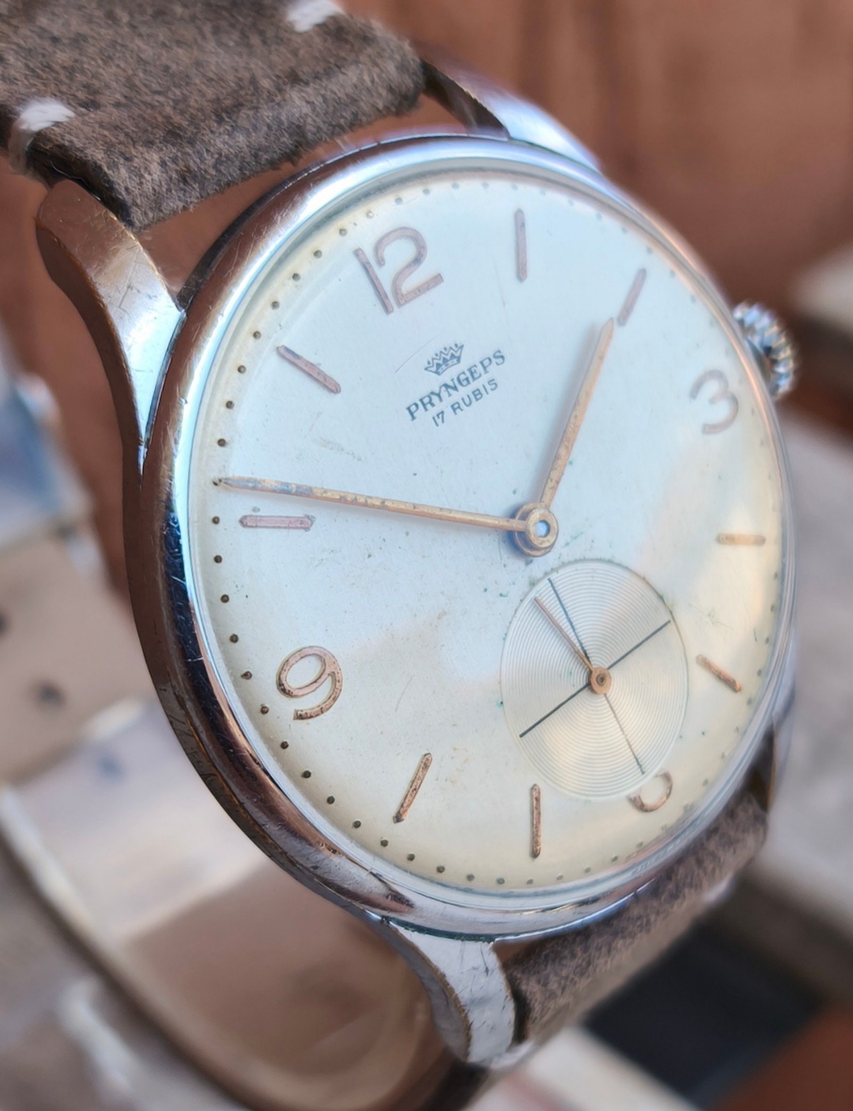 Pryngeps 👑 Vintage Mechanical Manual 36mm Swiss Made 60s Watch