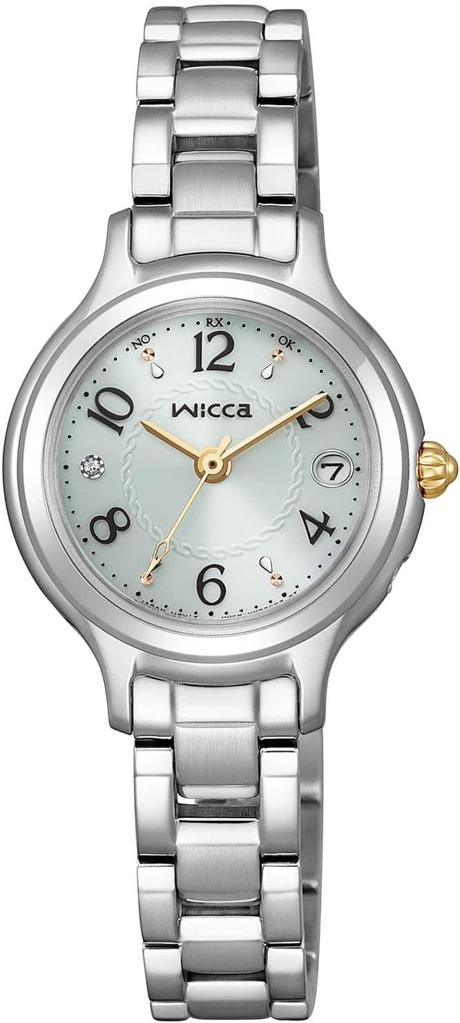 New Citizen KS1-911-71 wicca Womens Watch Solar Radio Controlled Silver Japan