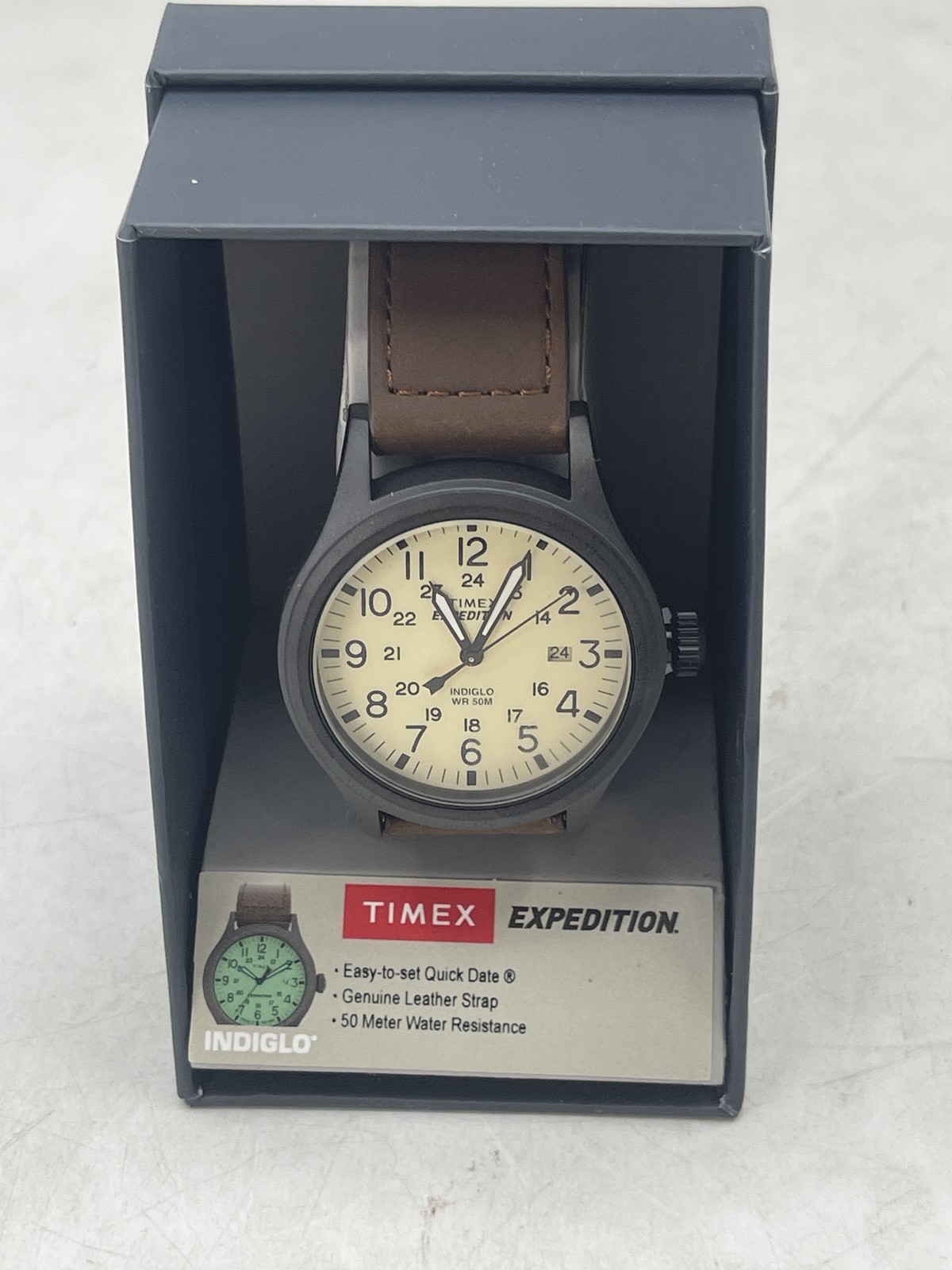 Timex Men’s 40mm Expedition Scout Watch Black/Beige Analog + Quartz