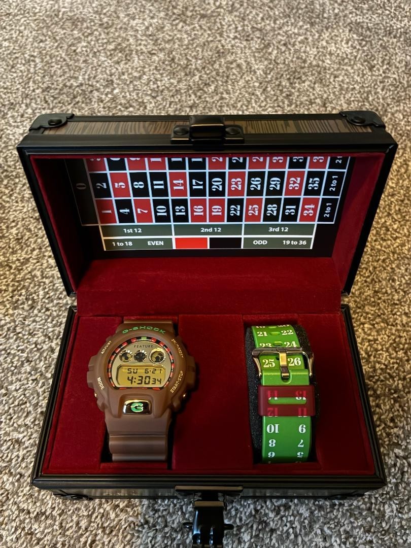 Casio G-shock limited-edition DW-6900FTR23B “24HRS in Las Vegas” NIB “BRAND NEW”