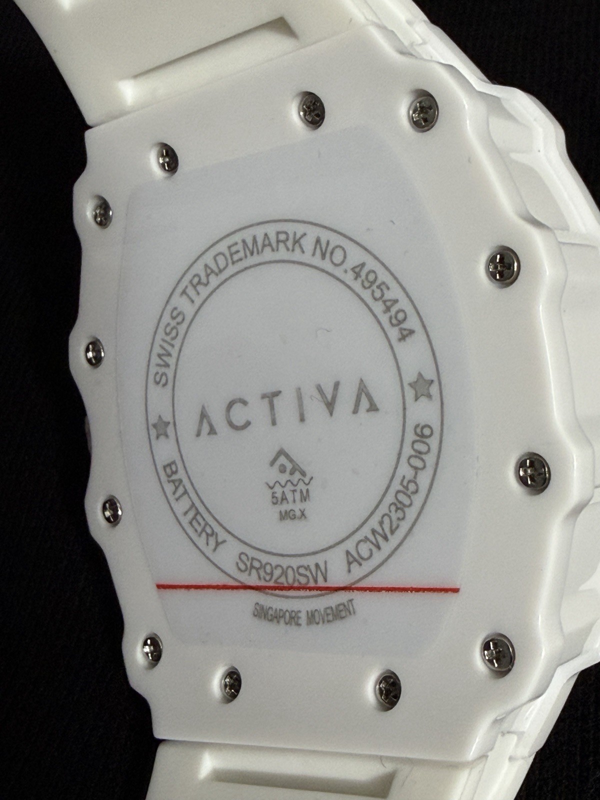 Activa Circuit X Invicta 44.3mm Skeleton Dial PC Case Material White Watch NEW
