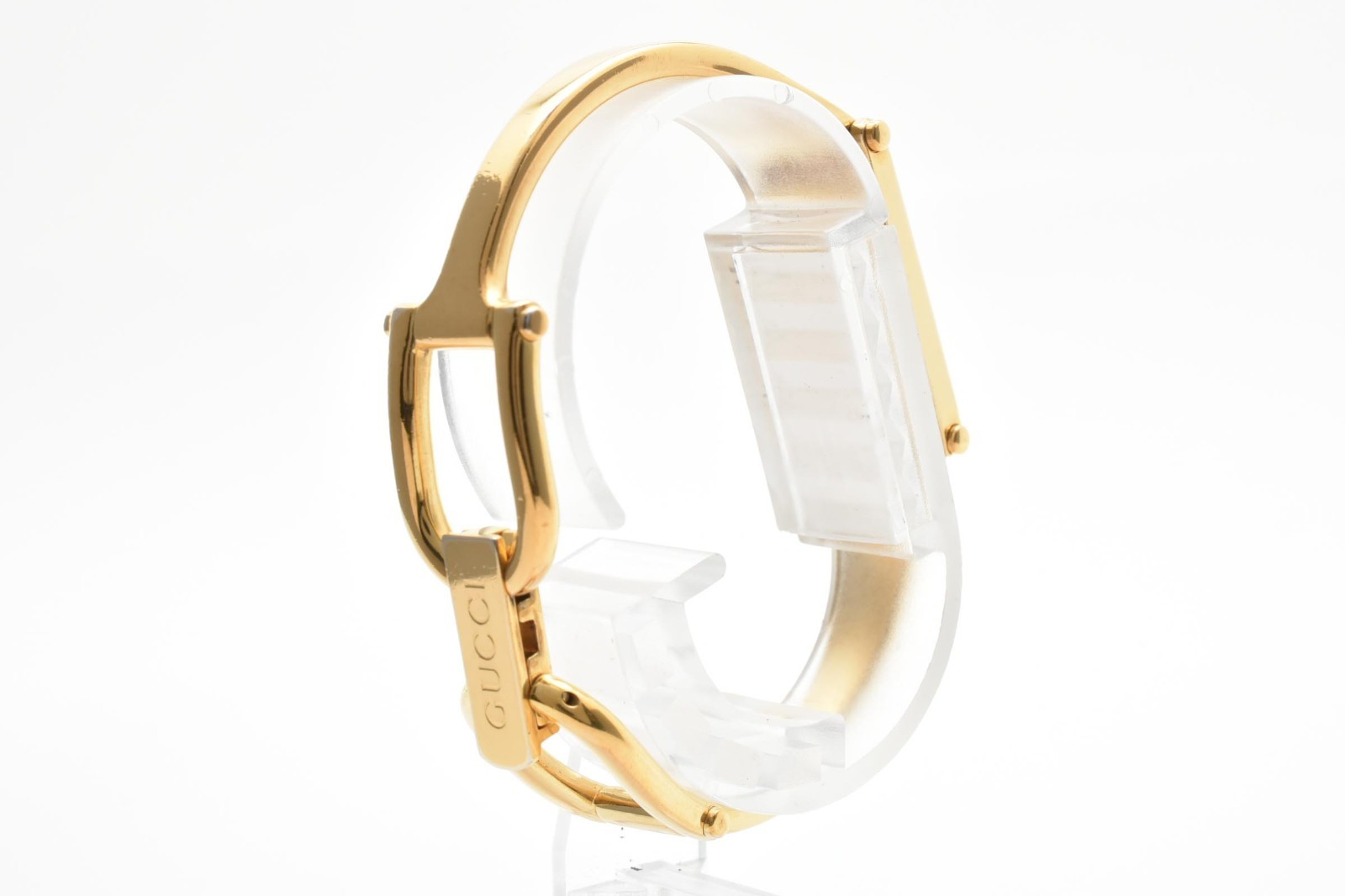 Vintage [N MINT] GUCCI 1500L Gold Dial 12mm Qz Bangle Ladies Watch JAPAN