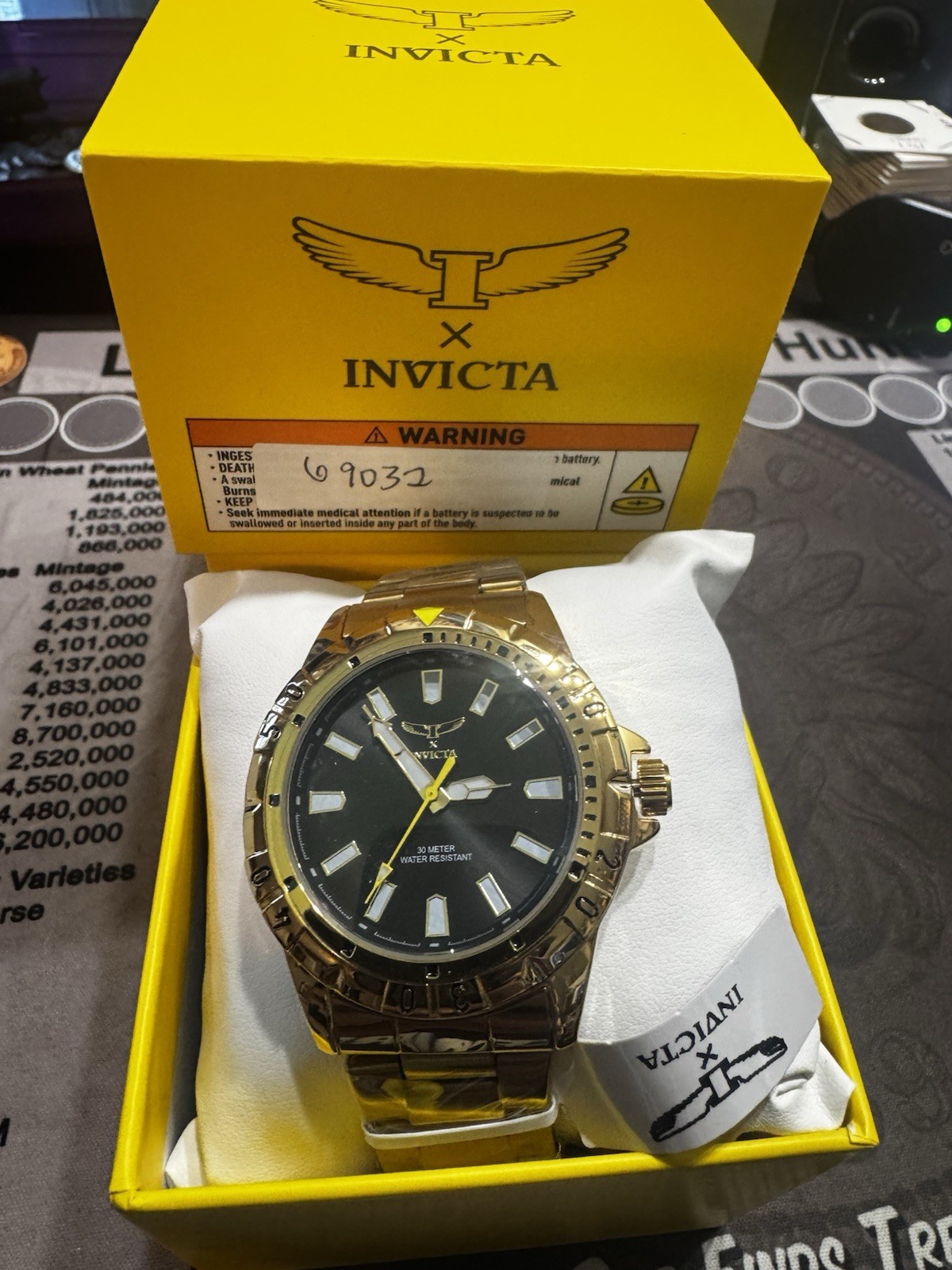 Invicta Specialty I by Invicta Men’s Watch – 42mm, Gold (69032) New in Box