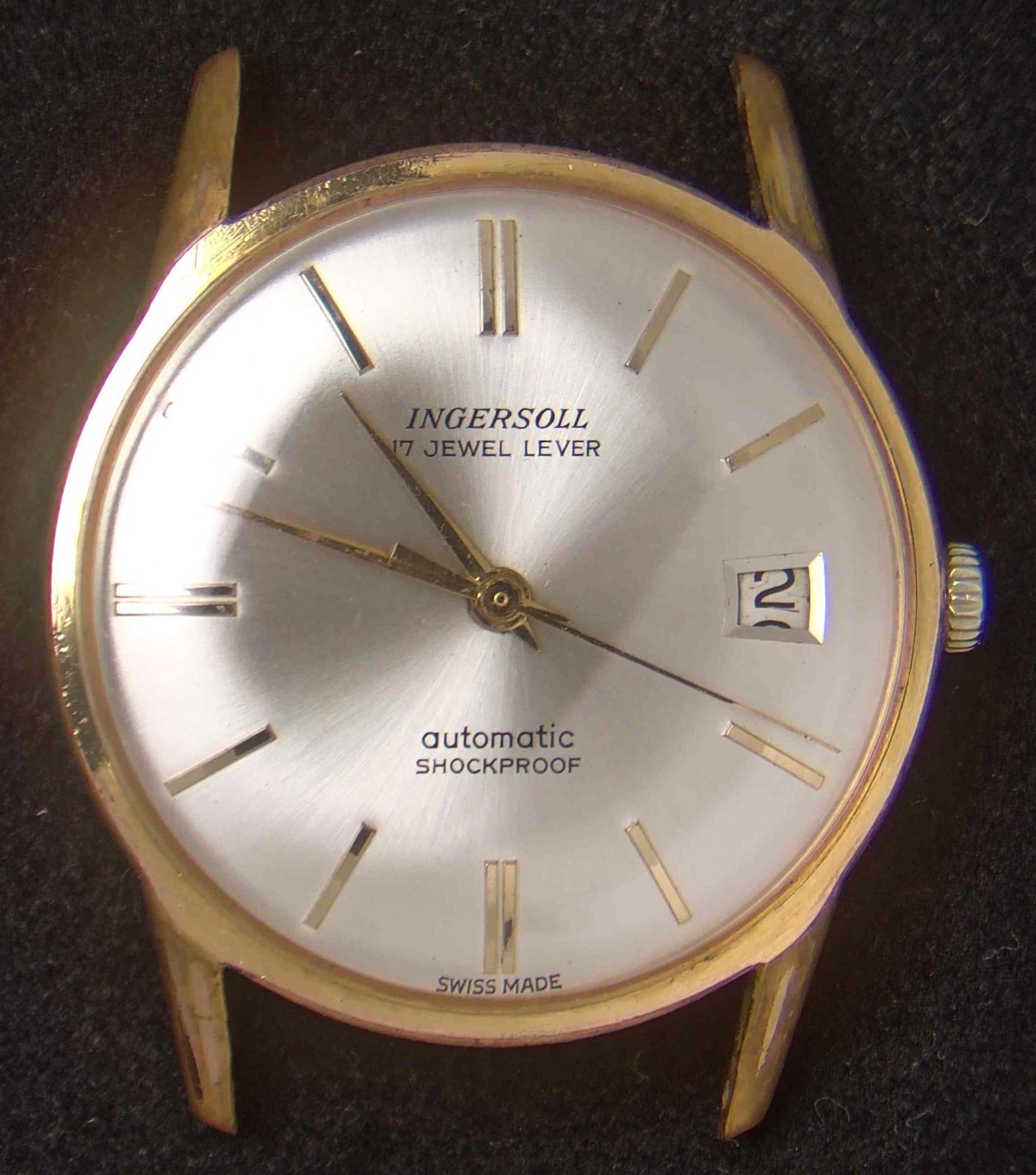 Ingersoll Silver Dial Men’s Automatic AS 1700/01 Vintage Watch — Spares/Repairs