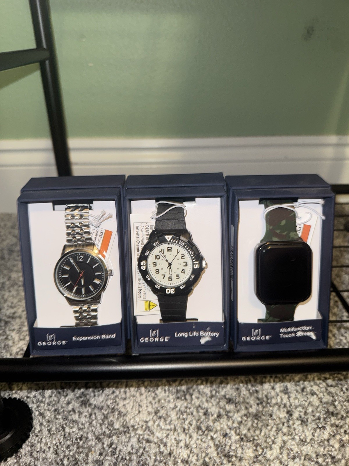 Men’s Watch Lot, Assorted Mixed Styles Analog & Digital New George Brand all new