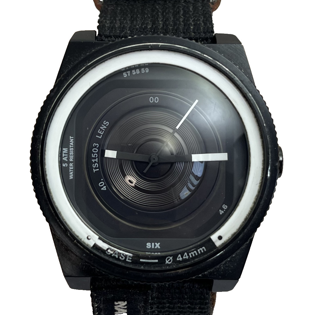 TACS Nato-Lens TS1503 Quartz Japan Camera Lens Design Watch Unique #717B