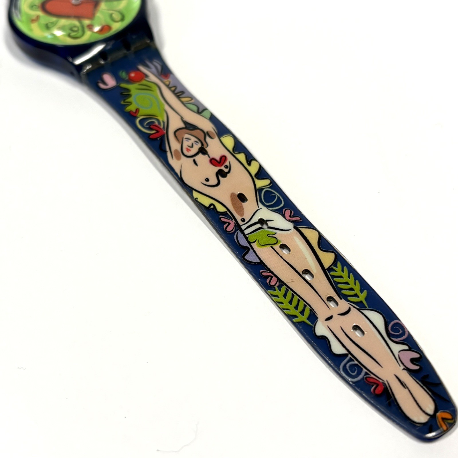 Rare 1997 Swatch LOVE BITE GN176 Art Watch Adam & Eve Valentine’s Day Release