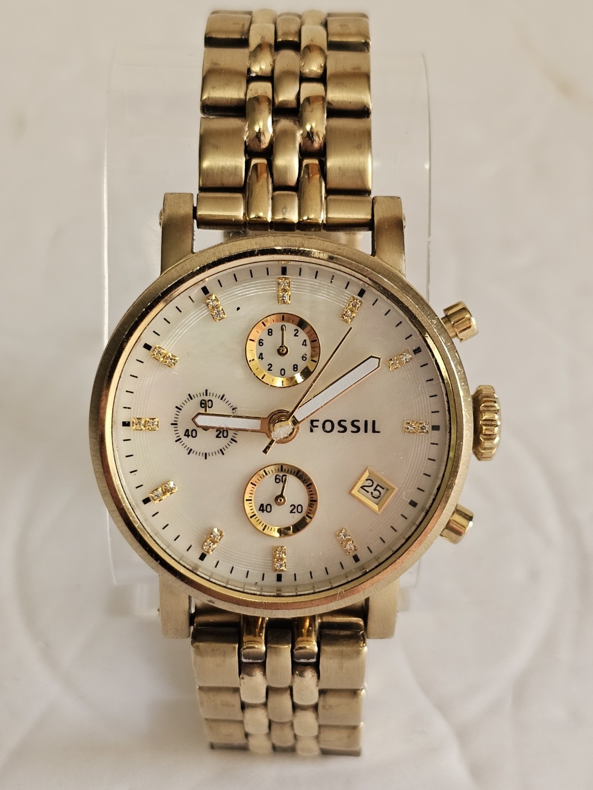 Fossil “Original Boyfriend” Chronograph Watch Quartz Model ES3383 38mm