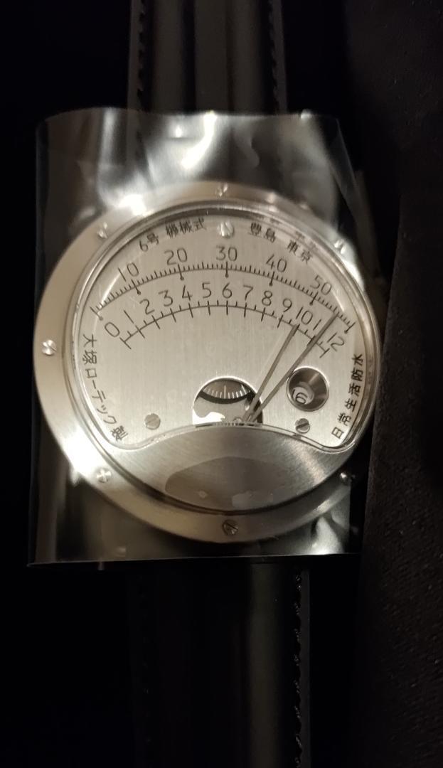Otsuka Lowtech No. 6 Analog meter MIYOTA 9015 Silver 42.6mm Stainless Men’s