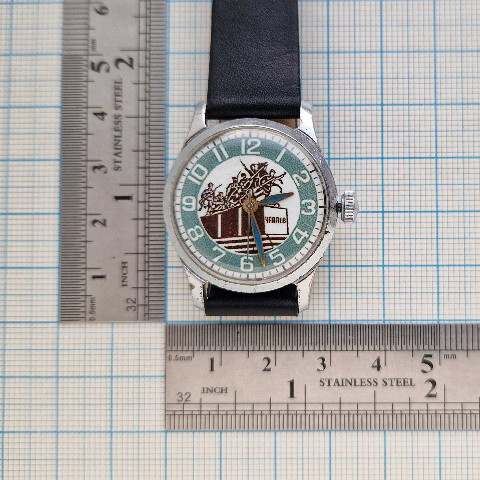 POBEDA Chapaev Vintage Soviet Mechanical watch 1MChZ 1960’s