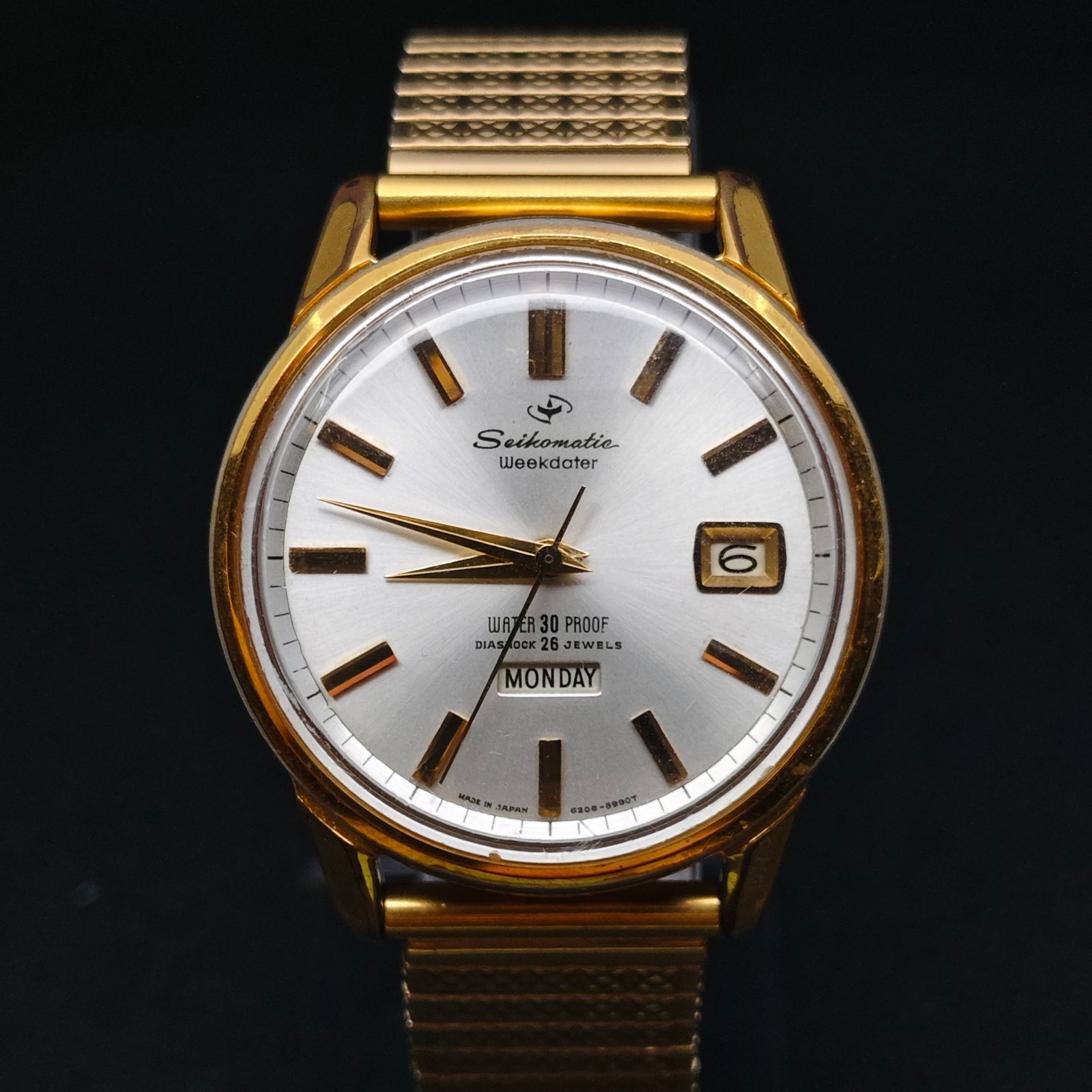 1960s Seiko Seikomatic Weekdater 6206-6990T – Gold Plated