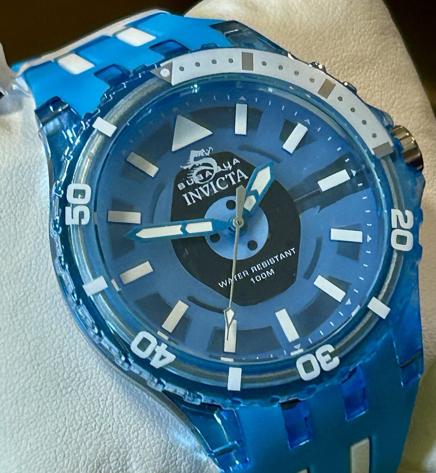 Invicta Subaqua, 44mm, WR 100m, 8” Adj Wrist, New/Box/3yr Wnty, Blue, (69449)