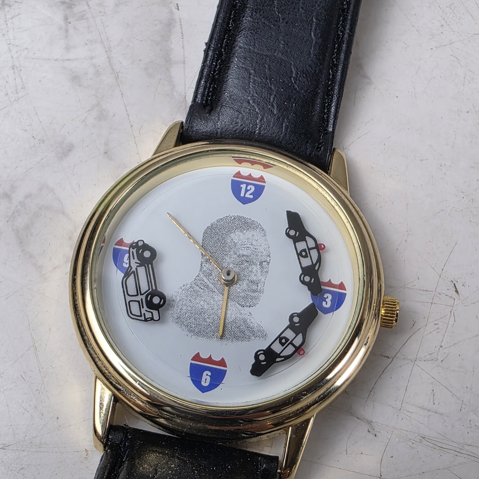 Vintage OJ Simpson 1994 White Bronco and Cop Cars Chase Wrist Watch – Great Cond