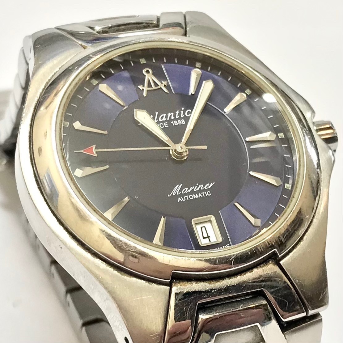 ATLANTIC 8075 Mariner Automatic Mens Watch 37mm AUTOMATIC Bracelet