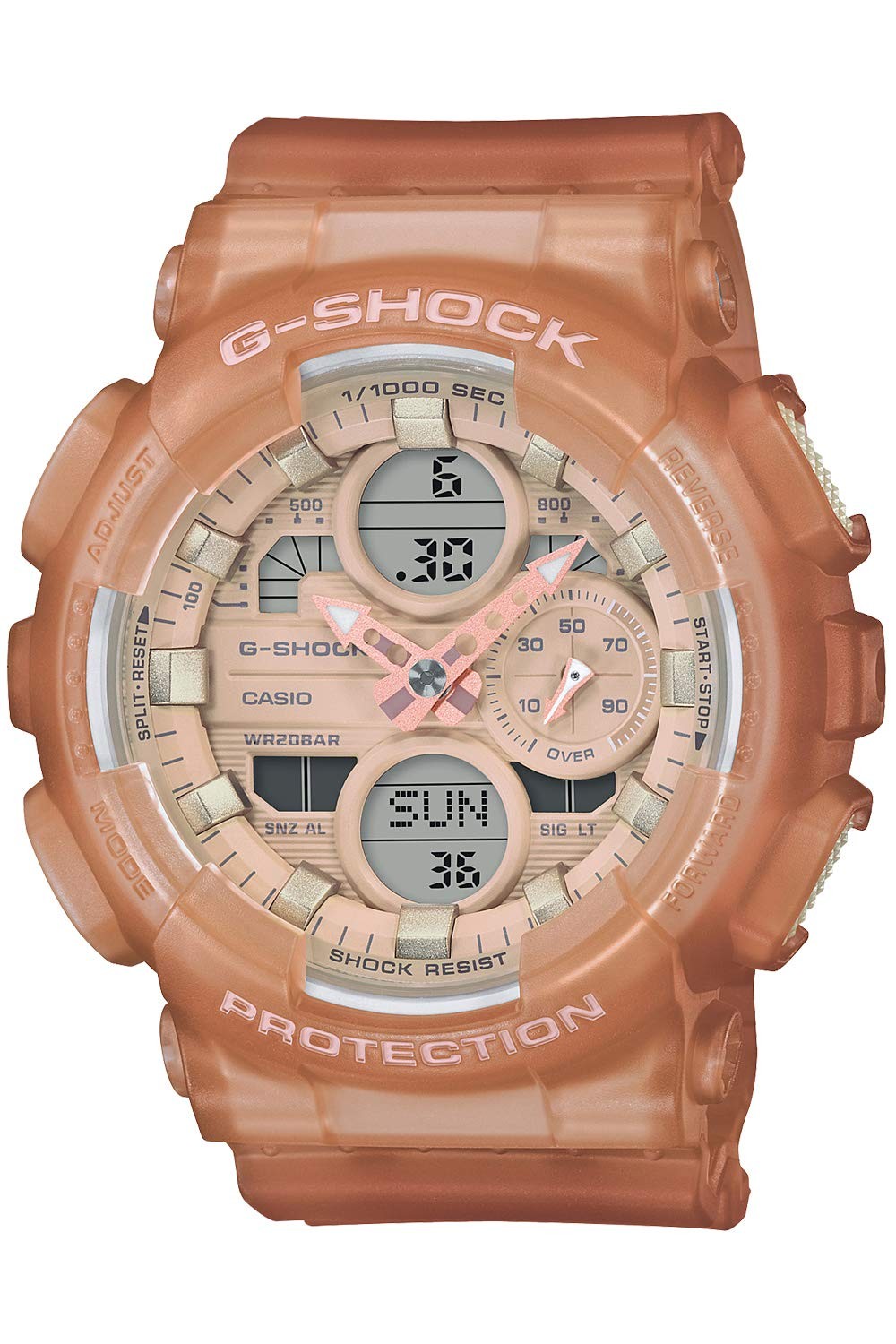 G-SHOCK Casio Watch Middle Size Model Clear Brown GMA-S140NC-5A1JF