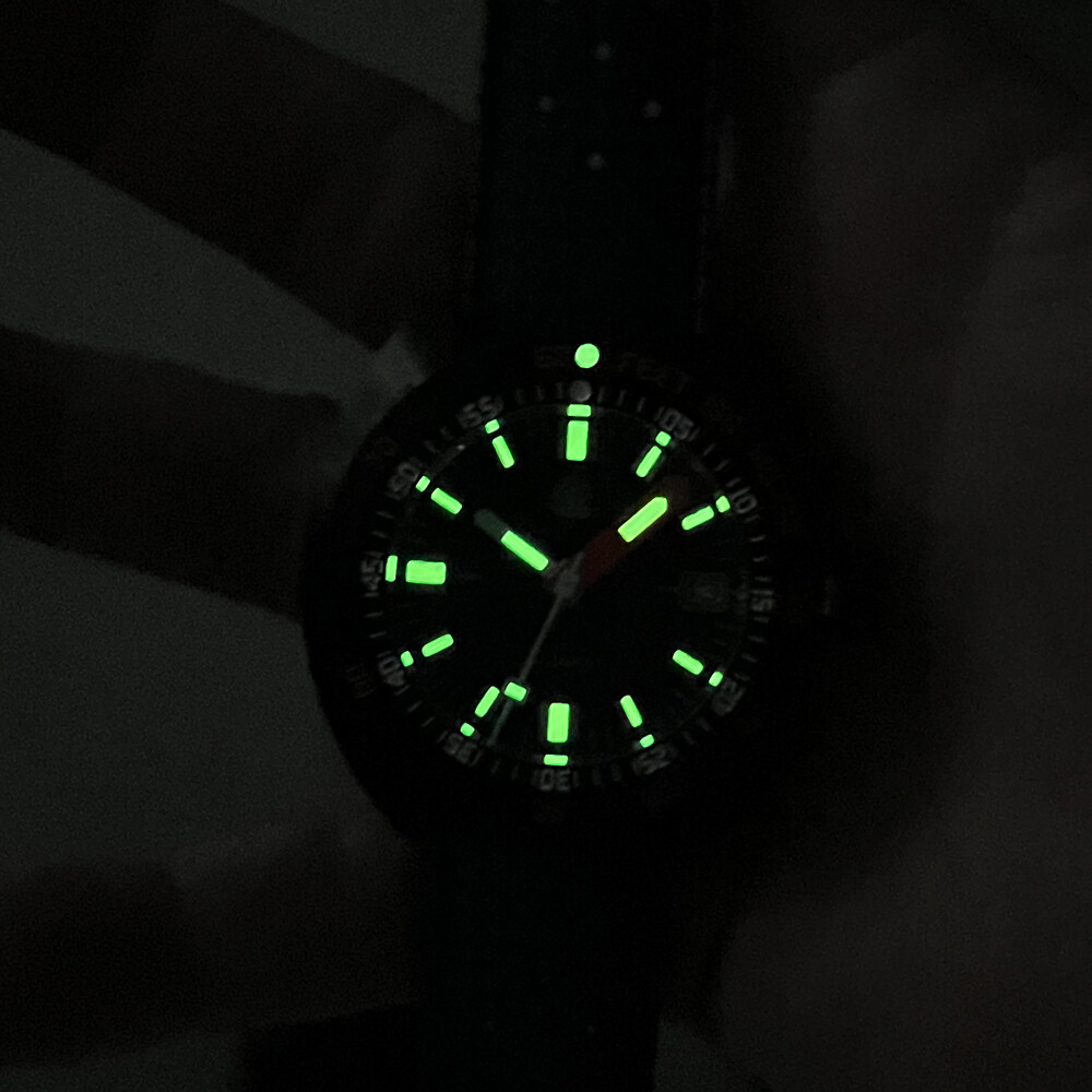 TACTICAL FROG Sub 300T Black PVD NH35A 200M Diver Automatic Watch C3 43mm 316L