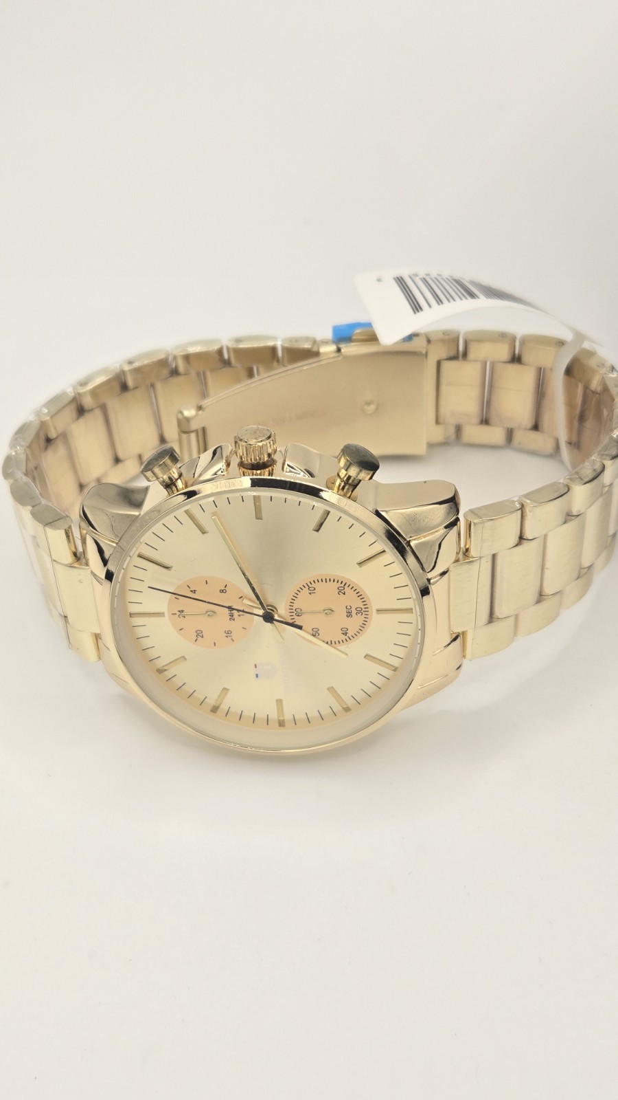 Invicya Montres Prestige Mpw-0123, 42mm, Champaign Dial, Gold Bezel And Bracelet