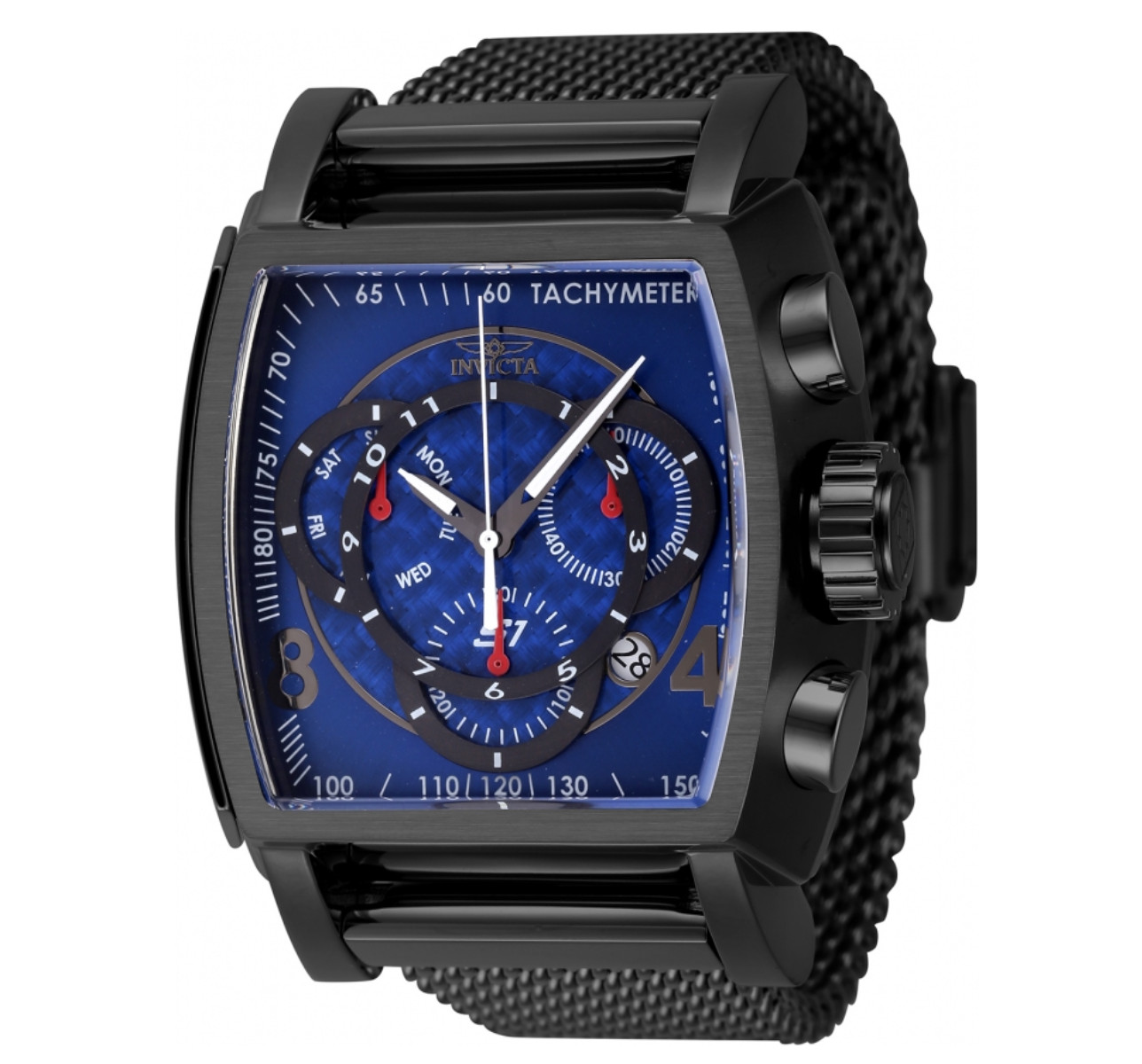 Invicta S1 Rally Men’s 48mm Blue Carbon Fiber Black Swiss Chrono Watch 46011
