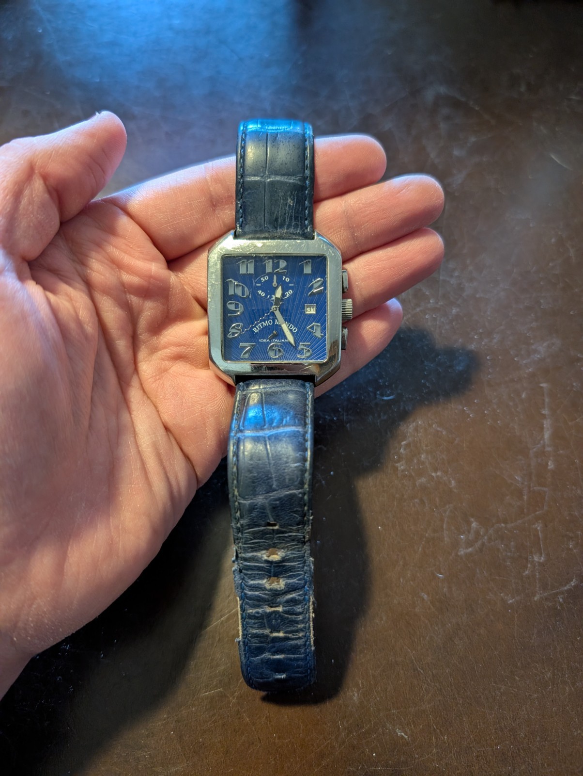 Used Ritmo Mundo Blue Classic Quartz Chronograph – Unisex