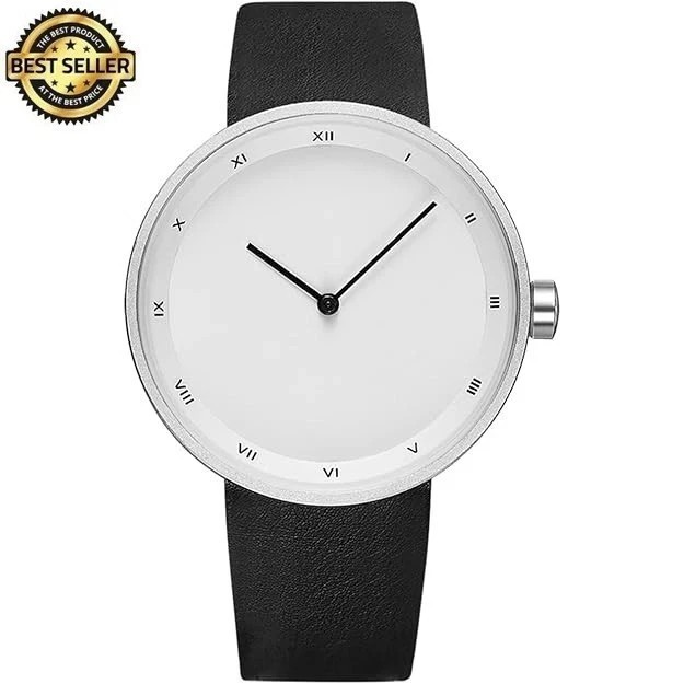 Mens Watches Ultra-Thin Minimalist Waterproof Fashion Simple Business Wrist Watc