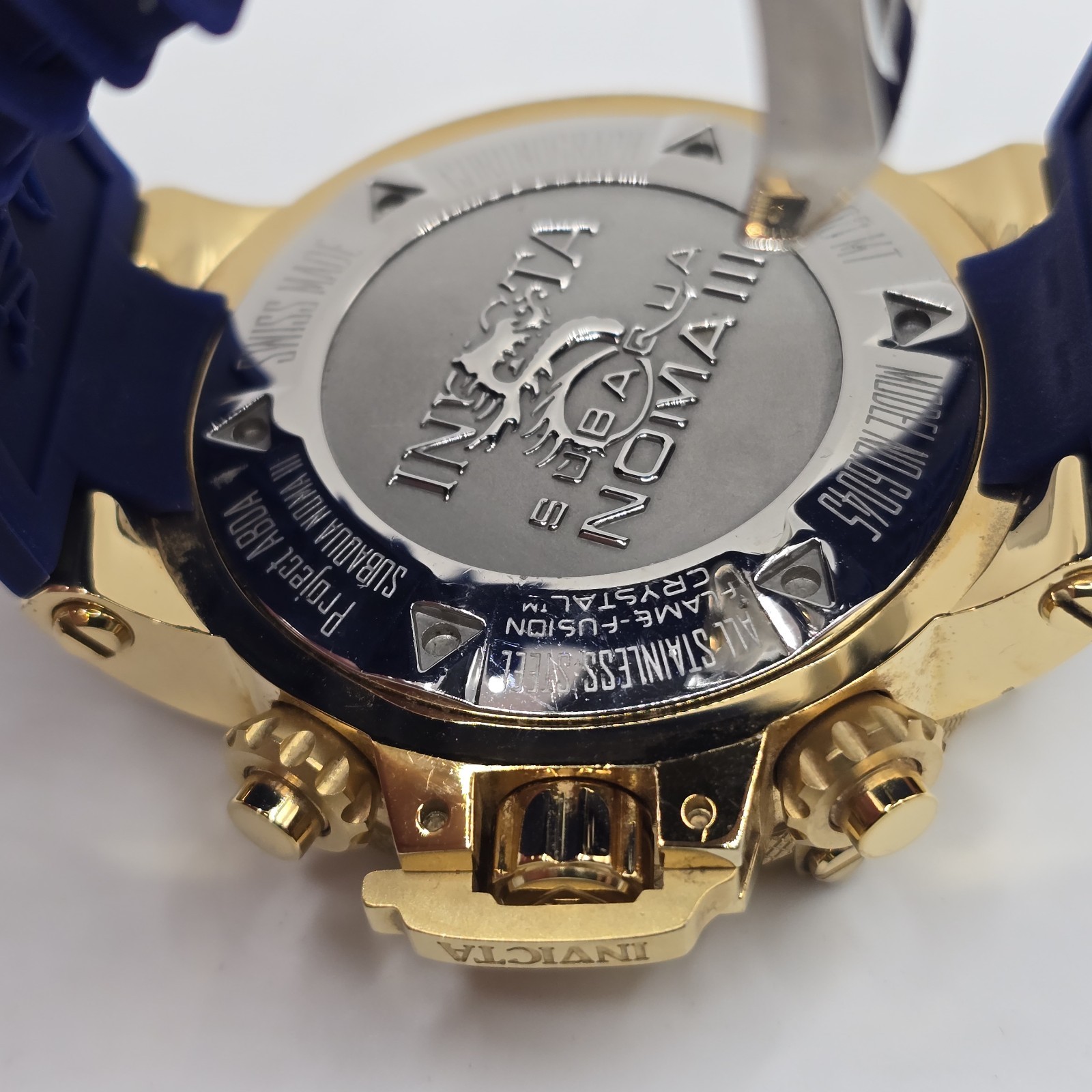 Invicta Subaqua Noma III Men’s Chronograph Watch 6045 Blue Gold Swiss Made