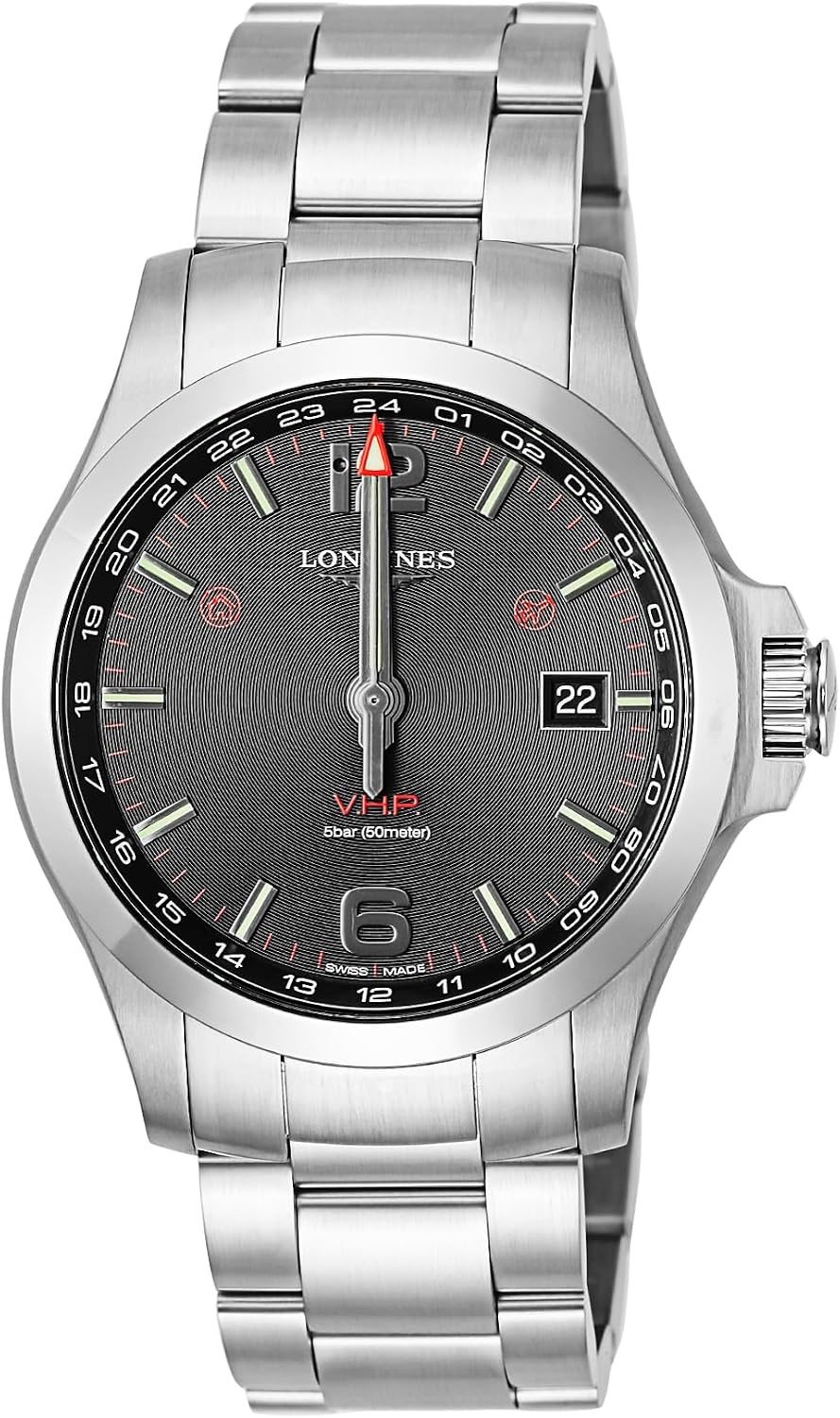 New Longines L3.728.4.56.6 CONQUEST V.H.P V.H.P Mens Watch V H P L3 728 4 Japan