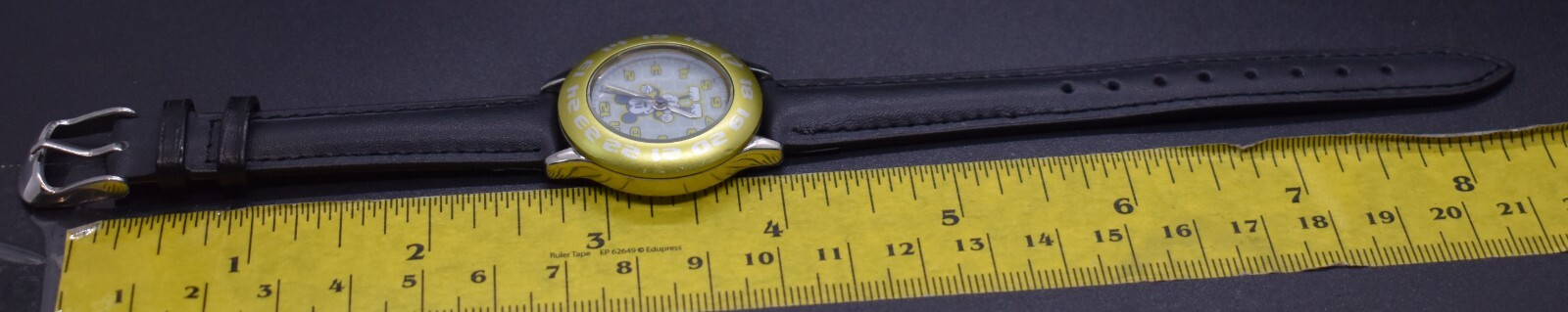 Vtg Mickey Mouse Sii Marketing Seiko Watch Disney NEW BATTERY & LEATHER BAND
