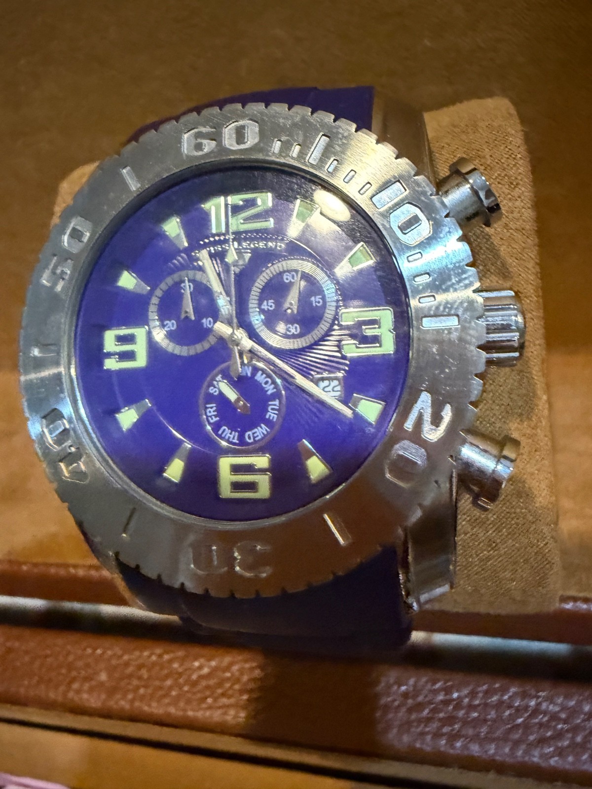 Swiss Legend Commander Chronograph- Purple