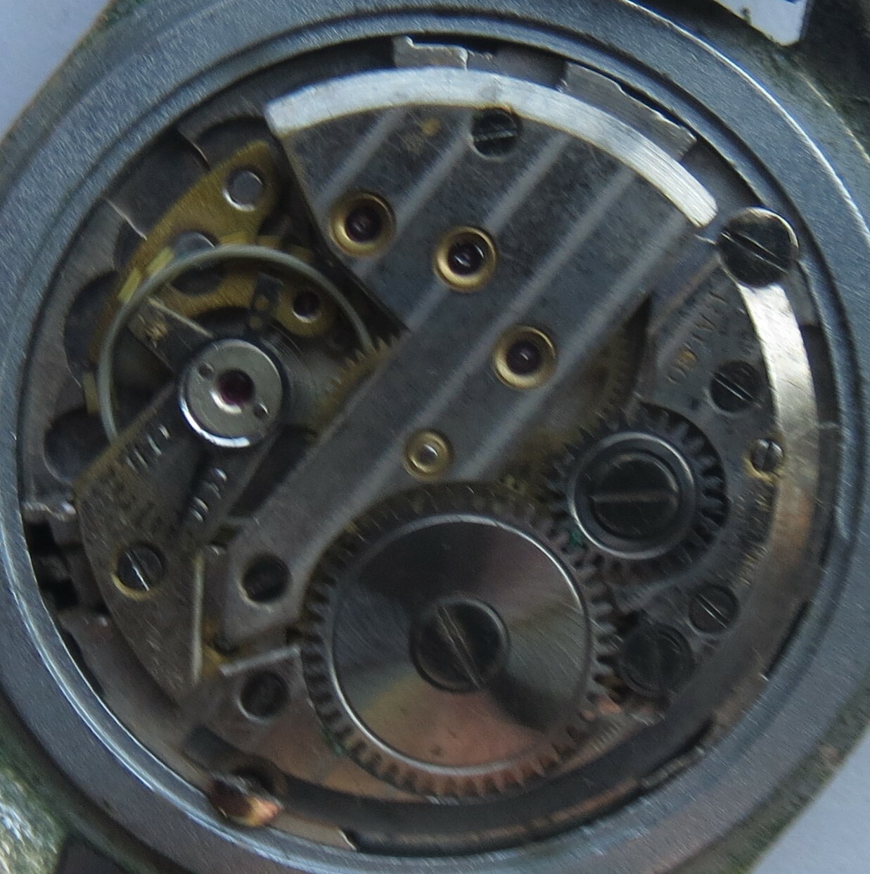 Ralco Triple Date mens wristwatch nickel chromiun case load manual