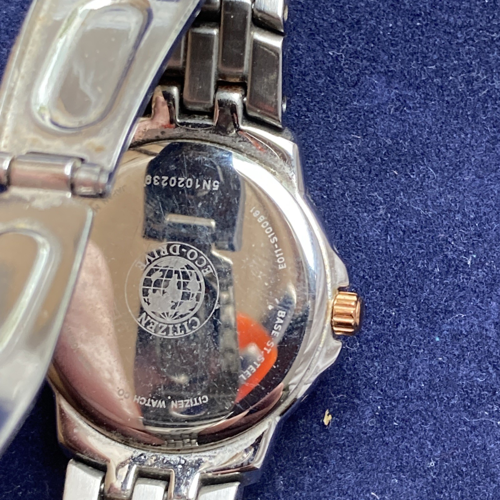 Citizen Ladies Eco Drive White Dial Date Two Tone Bracelet Watch EW1264-50A
